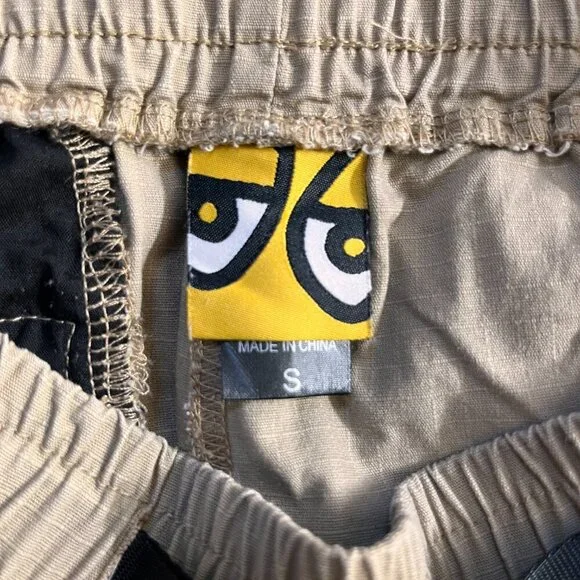 Krooked Eyes Ripstop Double Knee Skater Pants Men's Sz. S - Khaki - Good Cond. - Picture 10 of 15